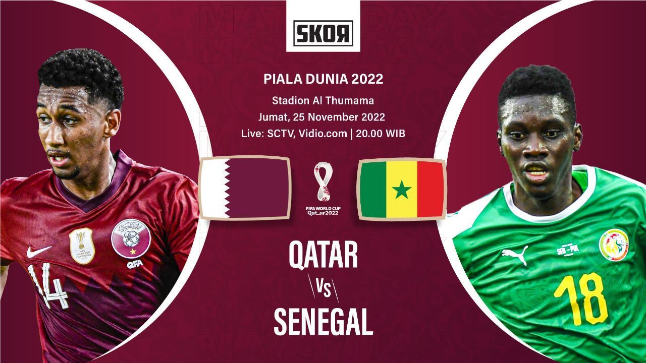 Live Streaming Qatar vs Senegal World Cup 2022