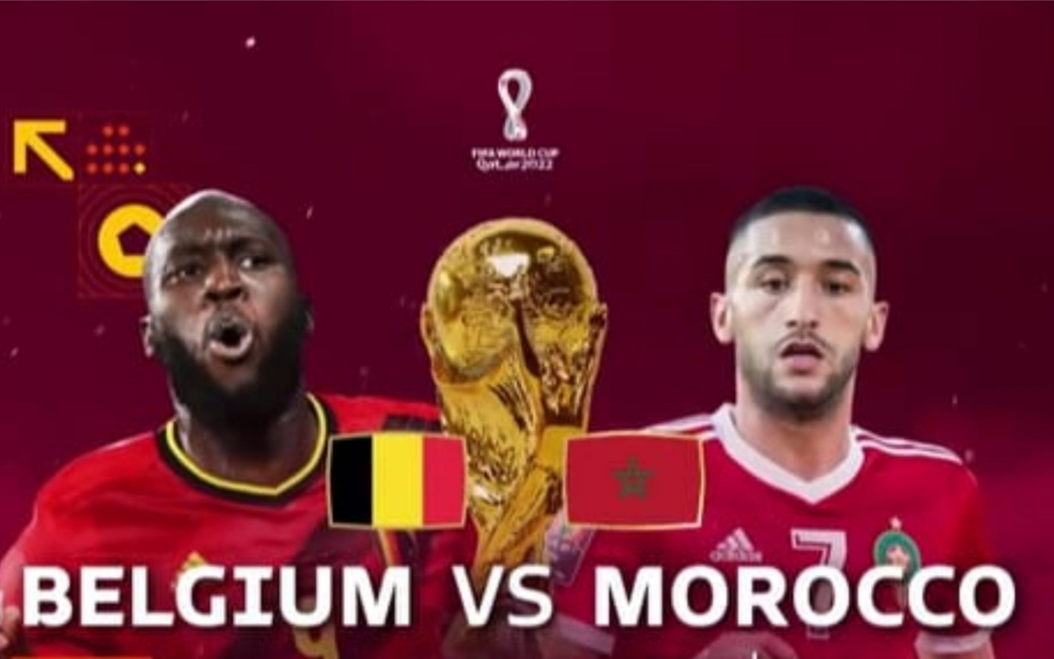 Live Streaming Belgia vs Maroko World Cup 2022 Qatar
