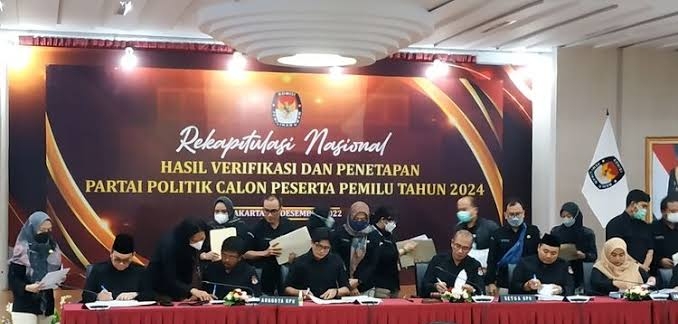 17 Parpol Resmi Dinyatakan Lolos di Pemilu 2024