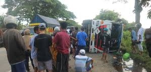 Video Bus Saling Salib Sebelum Laka di Pantura Viral