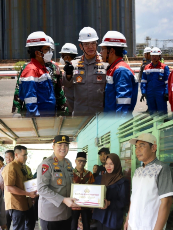 Pasca Ledakan, Irjen Pol Moh Iqbal Pantau Langsung Kondisi Kilang RU Dumai dan Sambangi Rumah Warga Terdampak