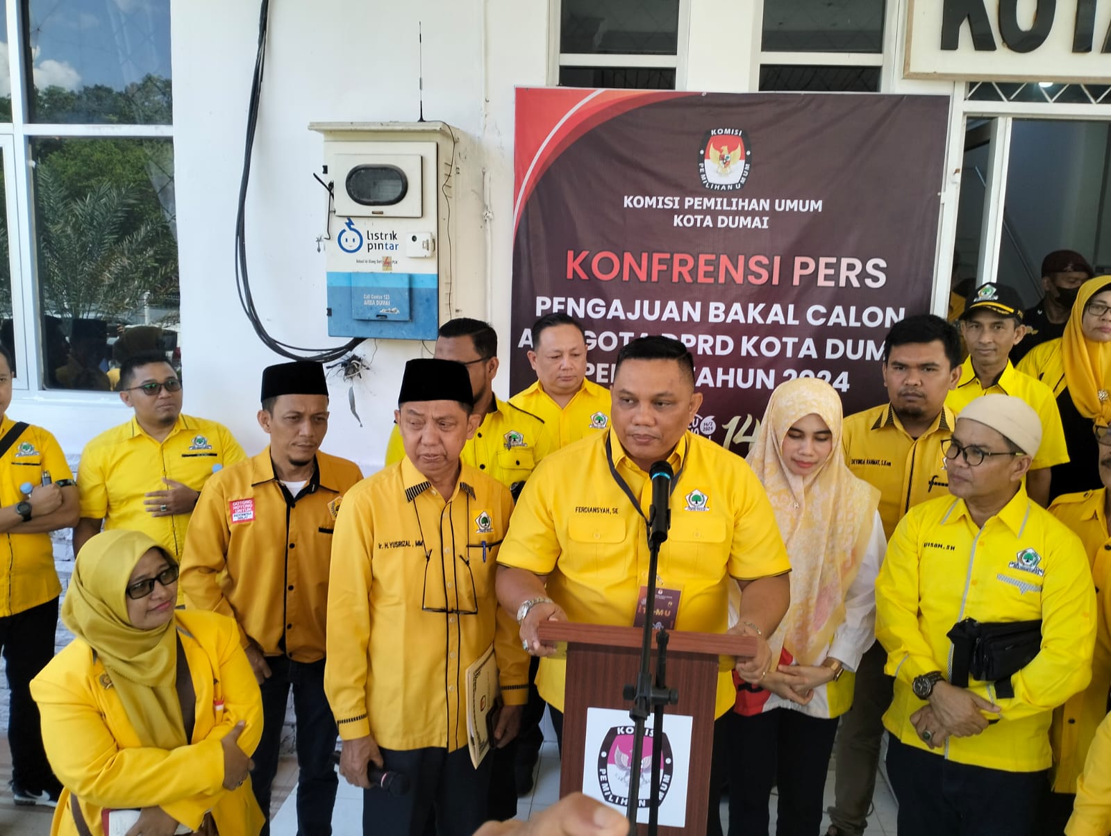 Daftar ke KPU, 35 Bacaleg Golkar Siap Menangkan Hati Masyarakat Dumai