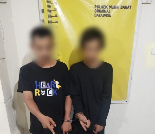 Tertangkap Tangan Diduga Hendak Mencuri, 2 Pria Diamankan Polsek Dumai Barat