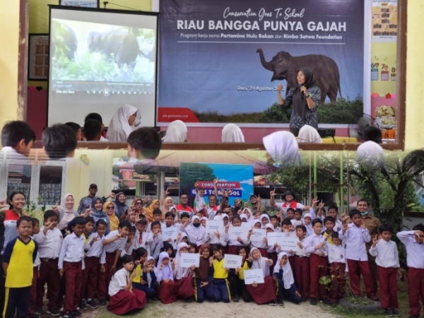 PHR Ajak Anak-anak Lestarikan Gajah dan Hutan Riau