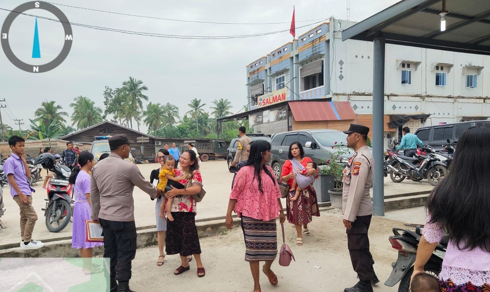 Kegiatan "Minggu Kasih", Polres Dumai Silaturahmi di GBI Lubuk Gaung