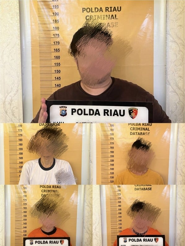 Markas Judi Online Gegerkan Warga Dumai, Berikut Identitas 5 Tersangka serta Perannya