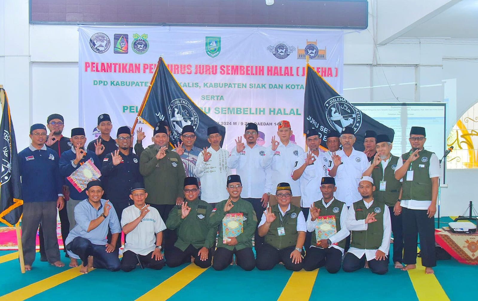 Pemkab Bengkalis Hadiri Pelantikan pengurus Juru Sembelih Halal