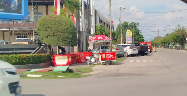 Anggota Sat Lantas Dumai Kena Tabrak saat Melakukan Penertiban Kendaraan Bermotor