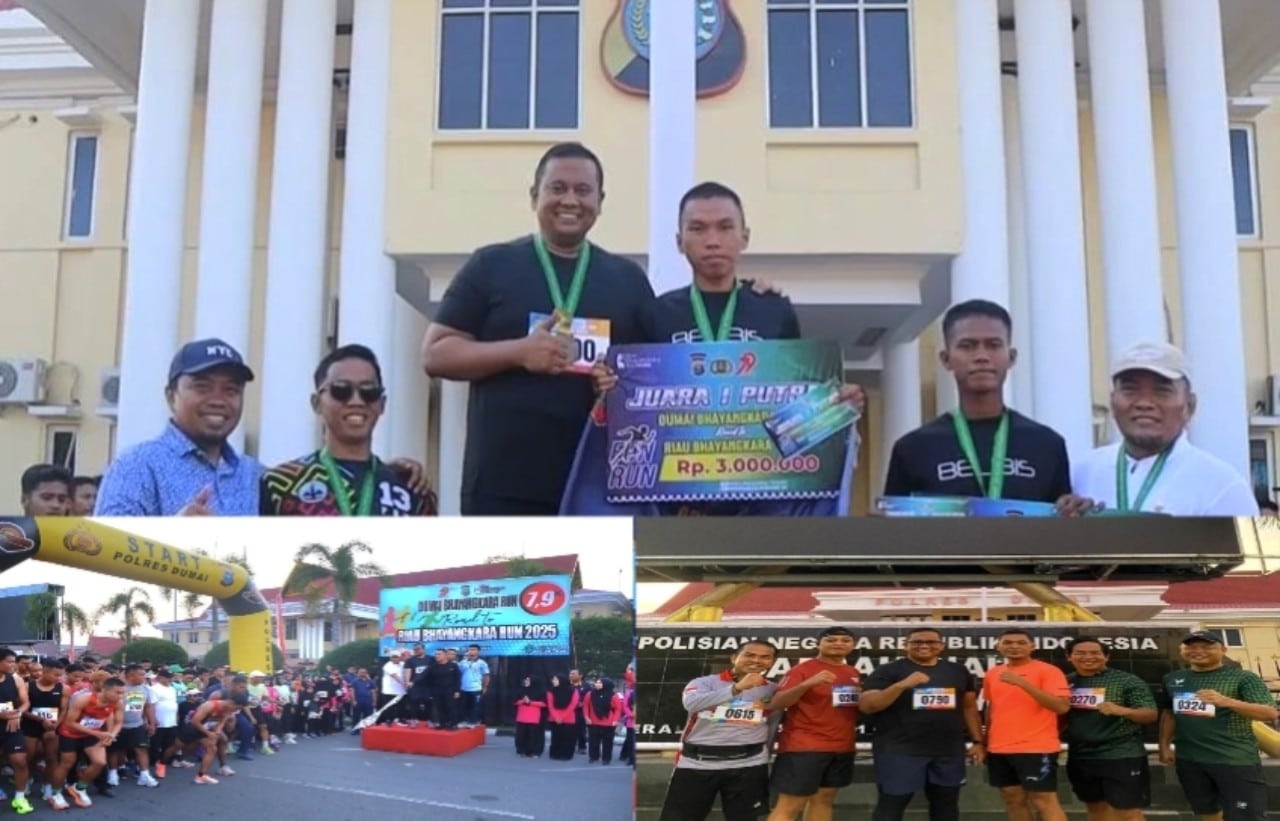 800 Peserta Sukseskan Dumai Bhayangkara Run, AKBP Hardi Dinata Sampaikan Apresiasi