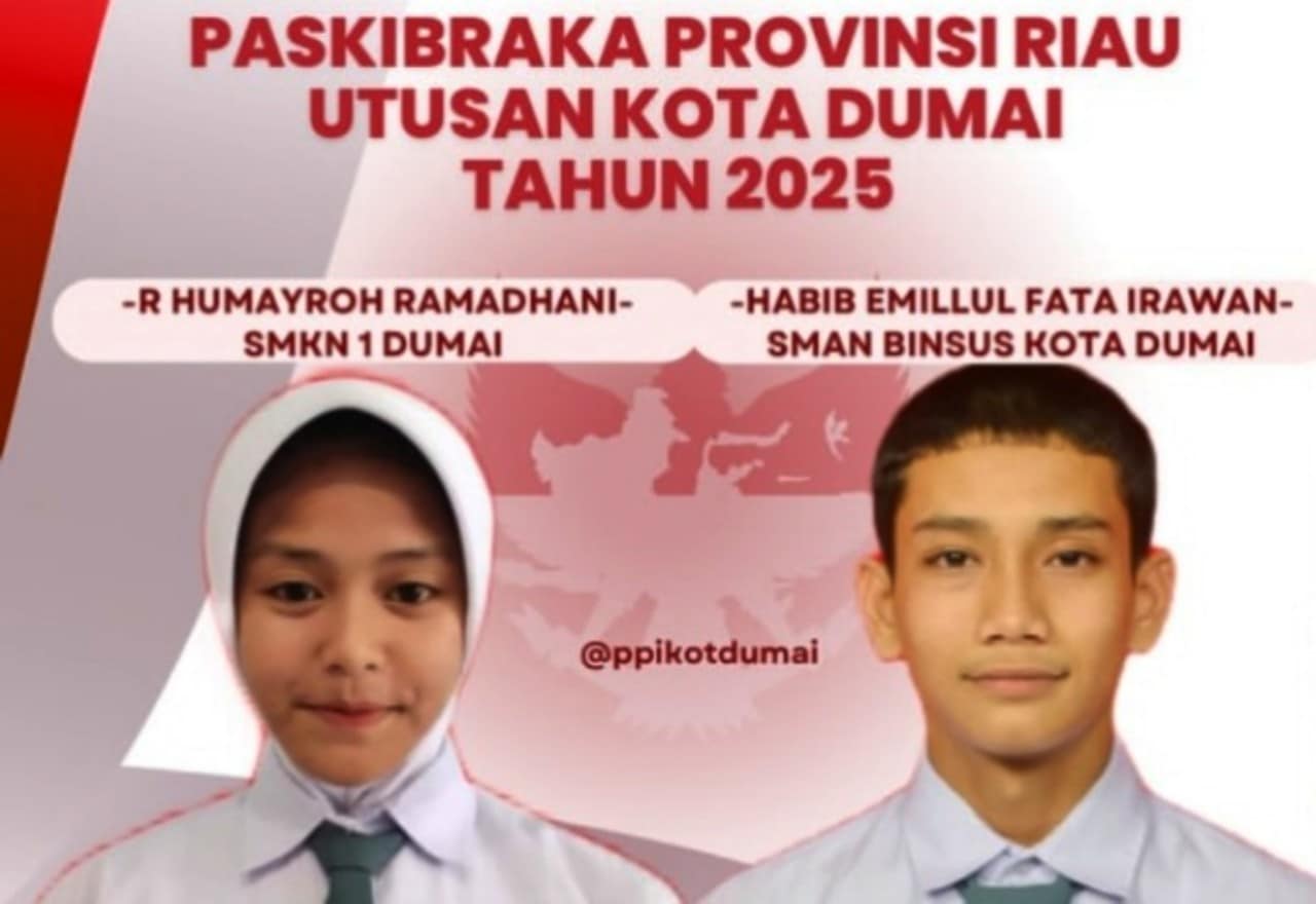 Dua Pelajar Dumai Lulus Seleksi Paskibraka Provinsi Riau 2025, Ini Pesan Ketua PPI Fahmerzi